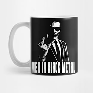 Men In Black Metal Silhouette Mug